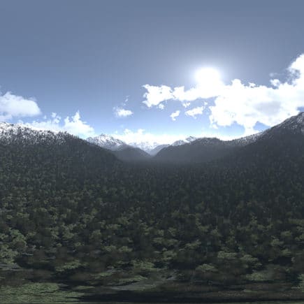 Before Noon Mountains HDRI Sky