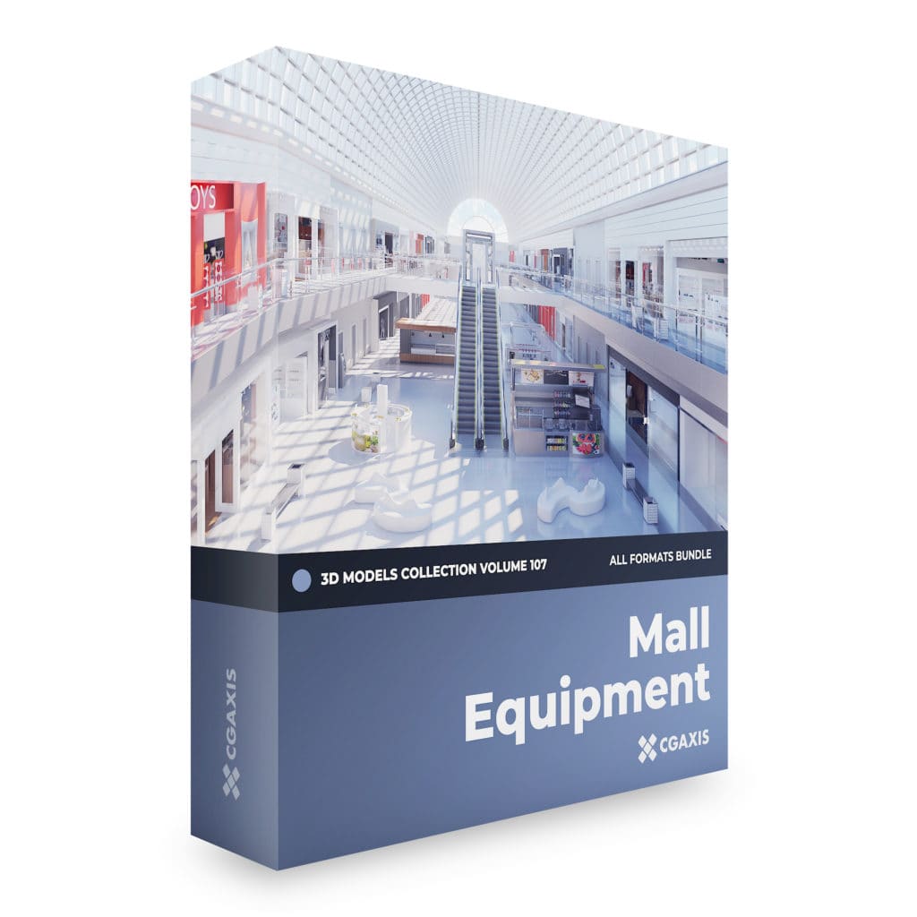 Mall Equipment 3D Models Collection – Volume 107