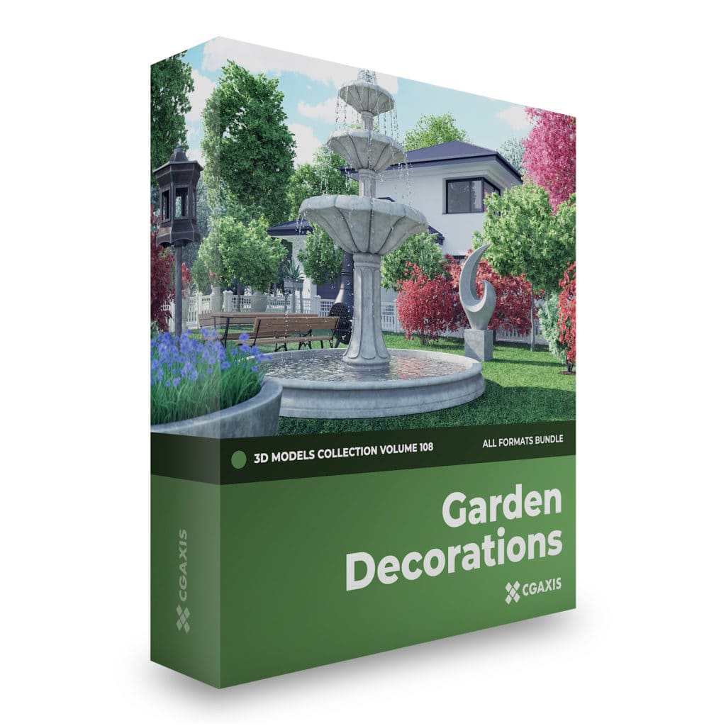 Garden Decorations 3D Models Collection – Volume 108