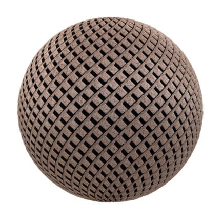 Rusty Metal Grid PBR Texture