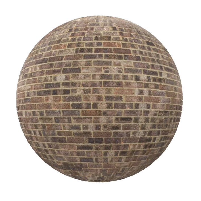 Brown Brick Wall PBR Texture