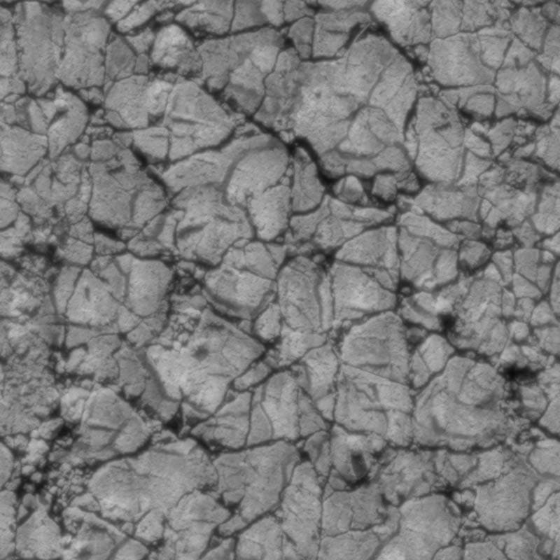 Cracked Red Clay Ground with Water PBR Texture