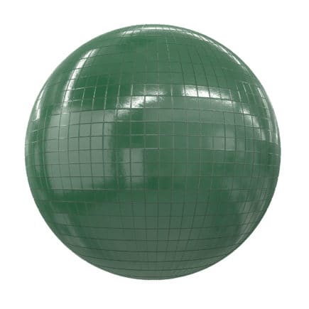 Green Tiles PBR Texture