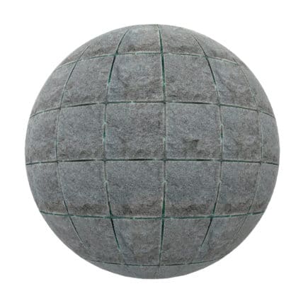 Old Grey Tiles PBR Texture