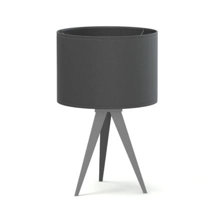 Black Table Lamp 3D Model