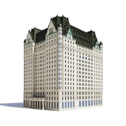 Large Hotel 3D Model