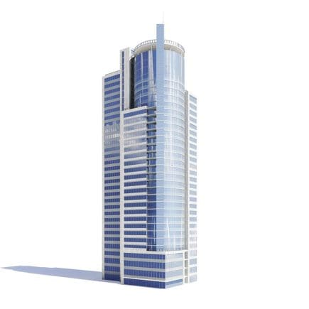 Skyscraper with Helipad 3D Model