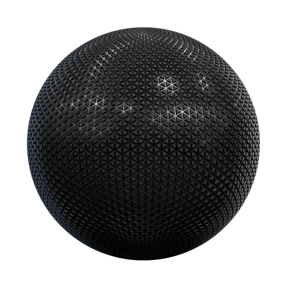 Black Patterned Plastic PBR Texture