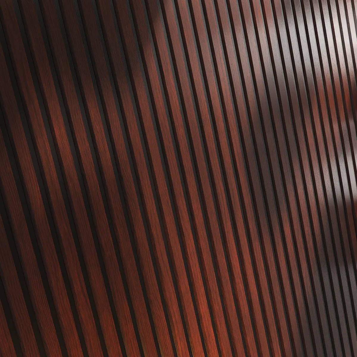 Wooden Vertical Wall Panel PBR Texture