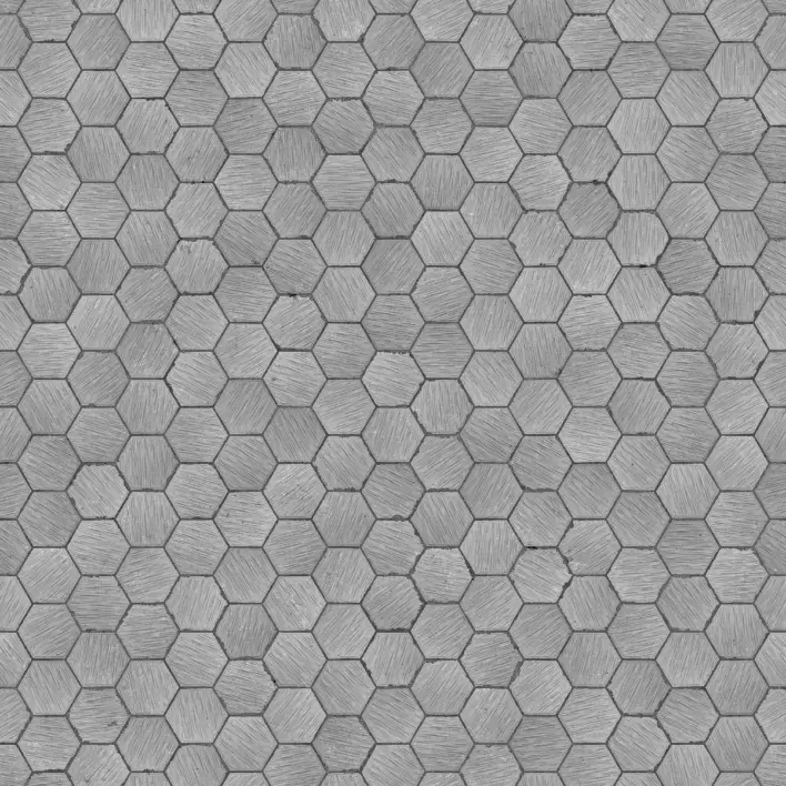 Red Hexagonal Tiles PBR Texture