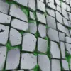 Stylized Grey Stone Wall With Moss (6091) - Image 2