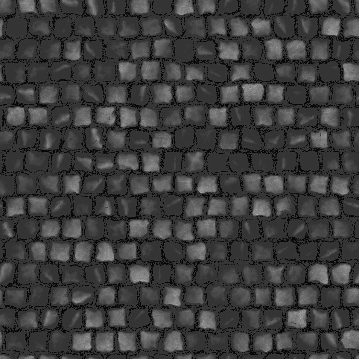 Wet Cobblestone Pavement PBR Texture