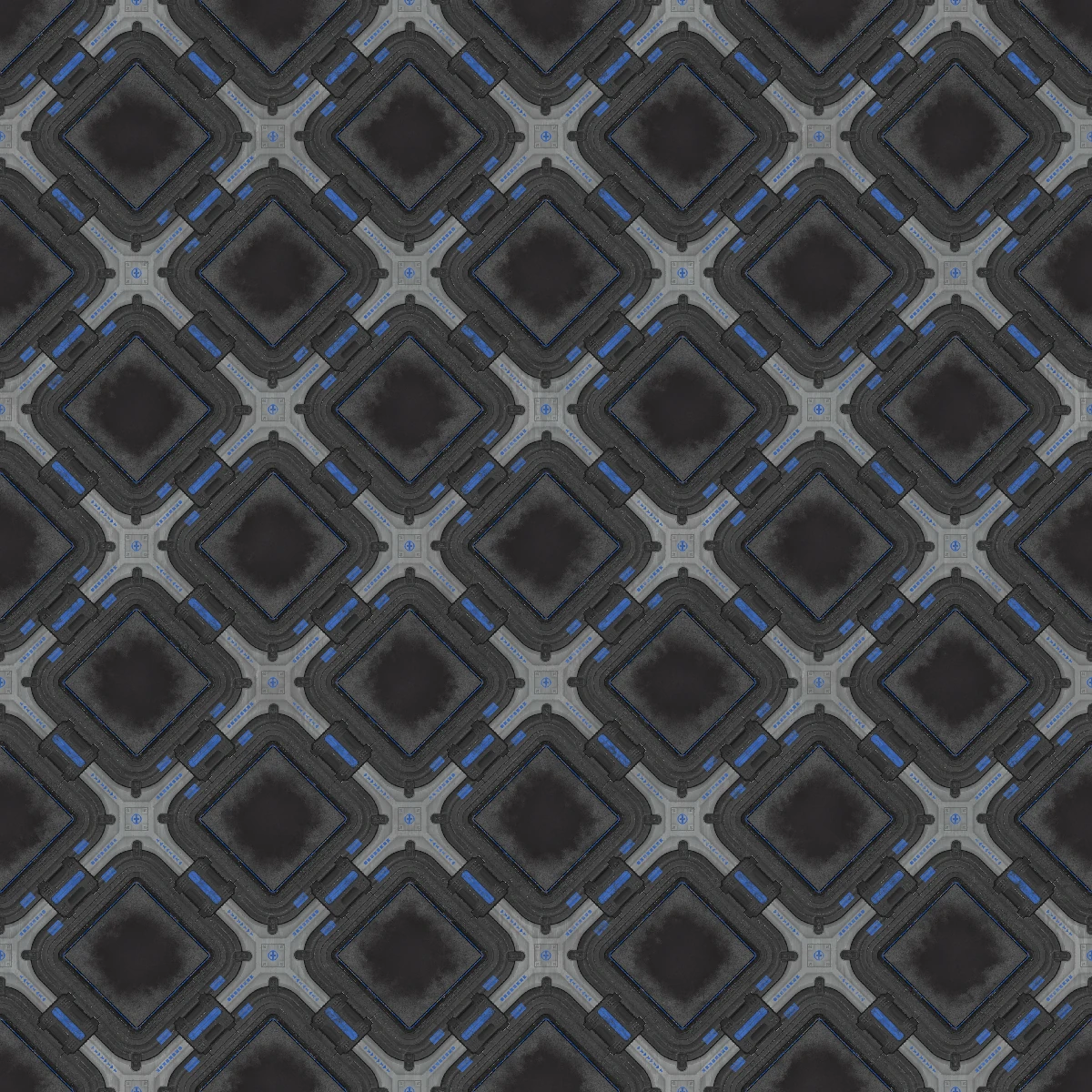 White Grey Blue Spacestation Windows (6007) - Image 4