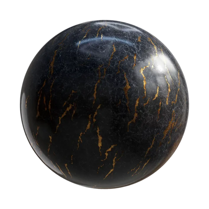 Black Gold Marble (6291)