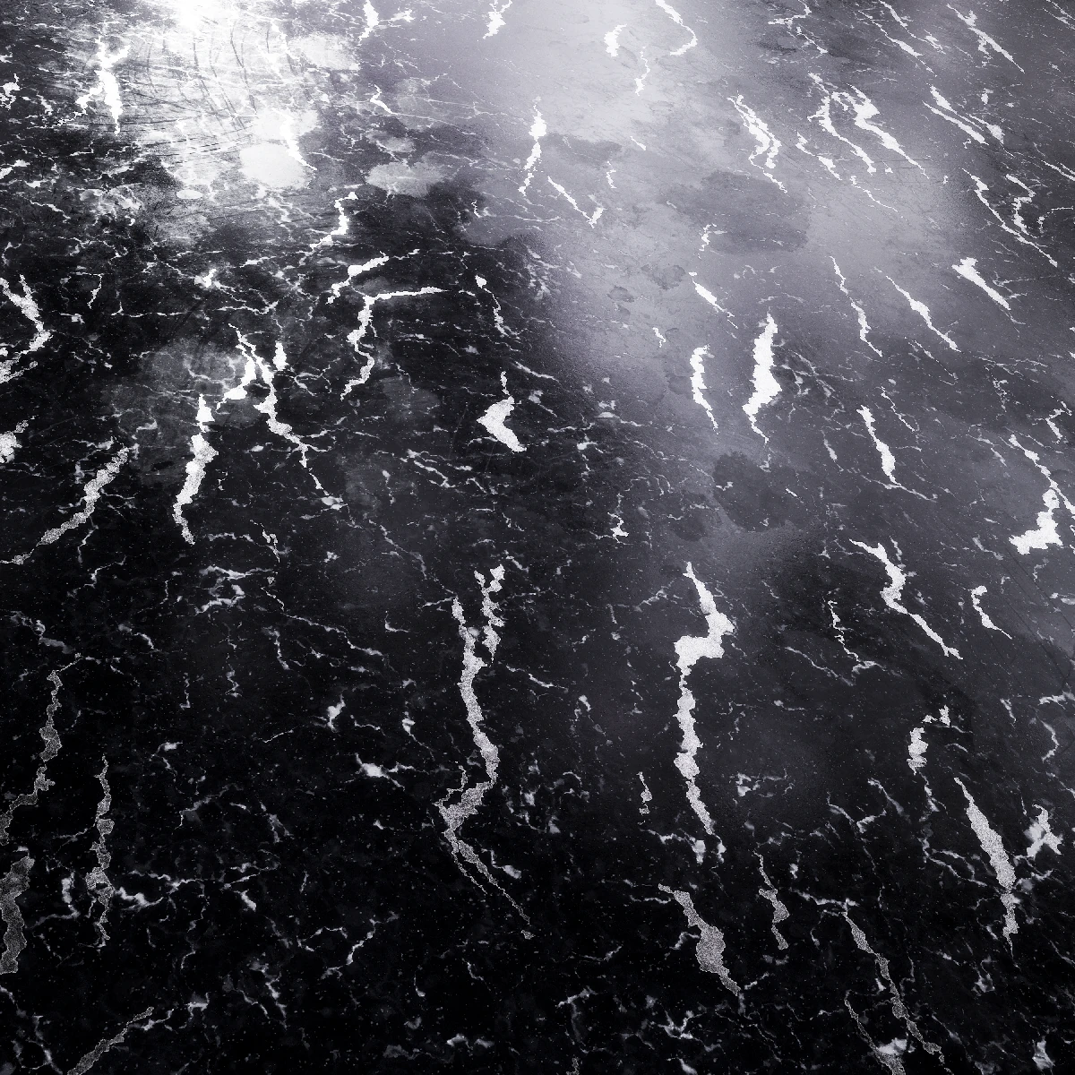 Black Gold Marble PBR Texture