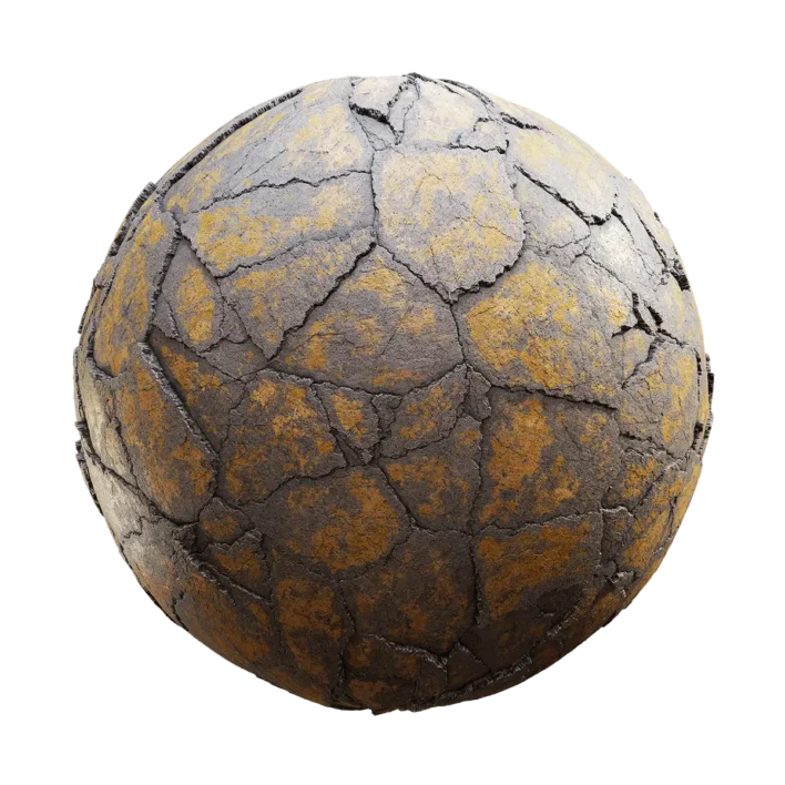 Cracked Painted Concrete (6273)