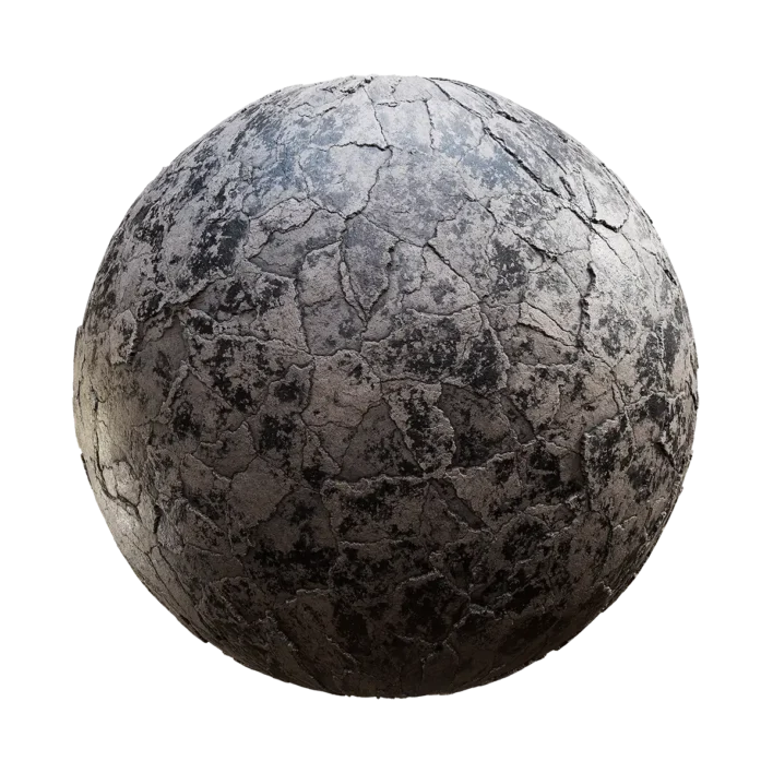 Cracked Painted Concrete (6276)