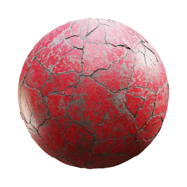 Cracked Painted Concrete (6277)