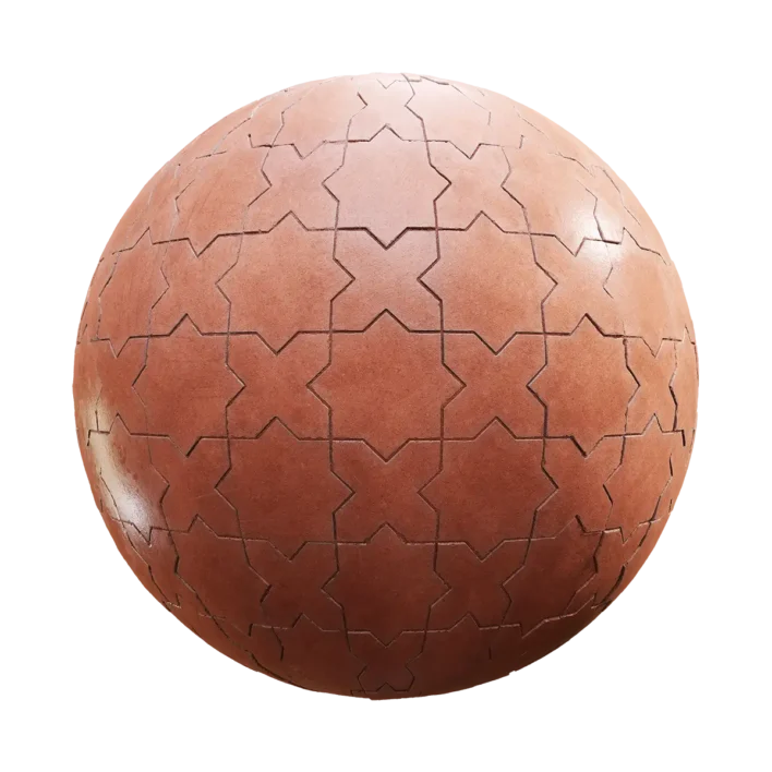 Orange Ornament Tiles (6278)