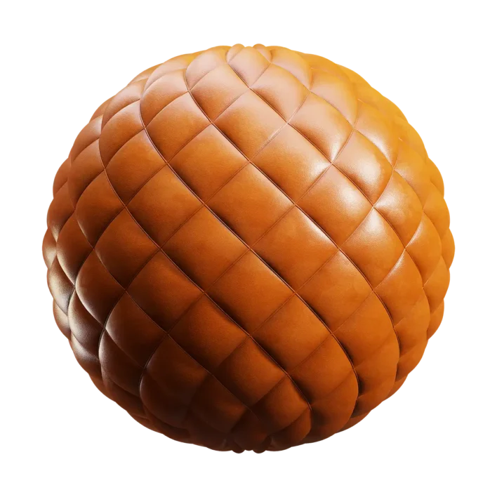 Orange Quilted Leather (6231)