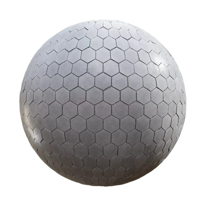 White Hexagonal Tiles (6282)