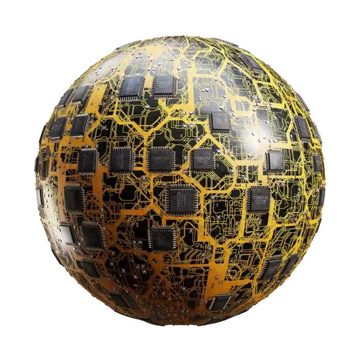 Yellow Circuit Board (6223)