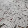 Basket Weave White Painted Parquet (6317) - Image 2