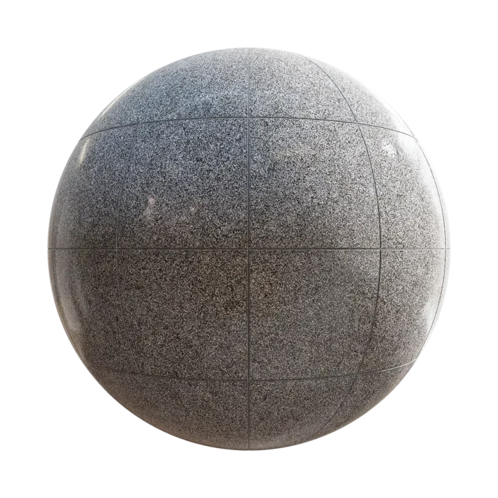 Grey Granite Tiles PBR Texture