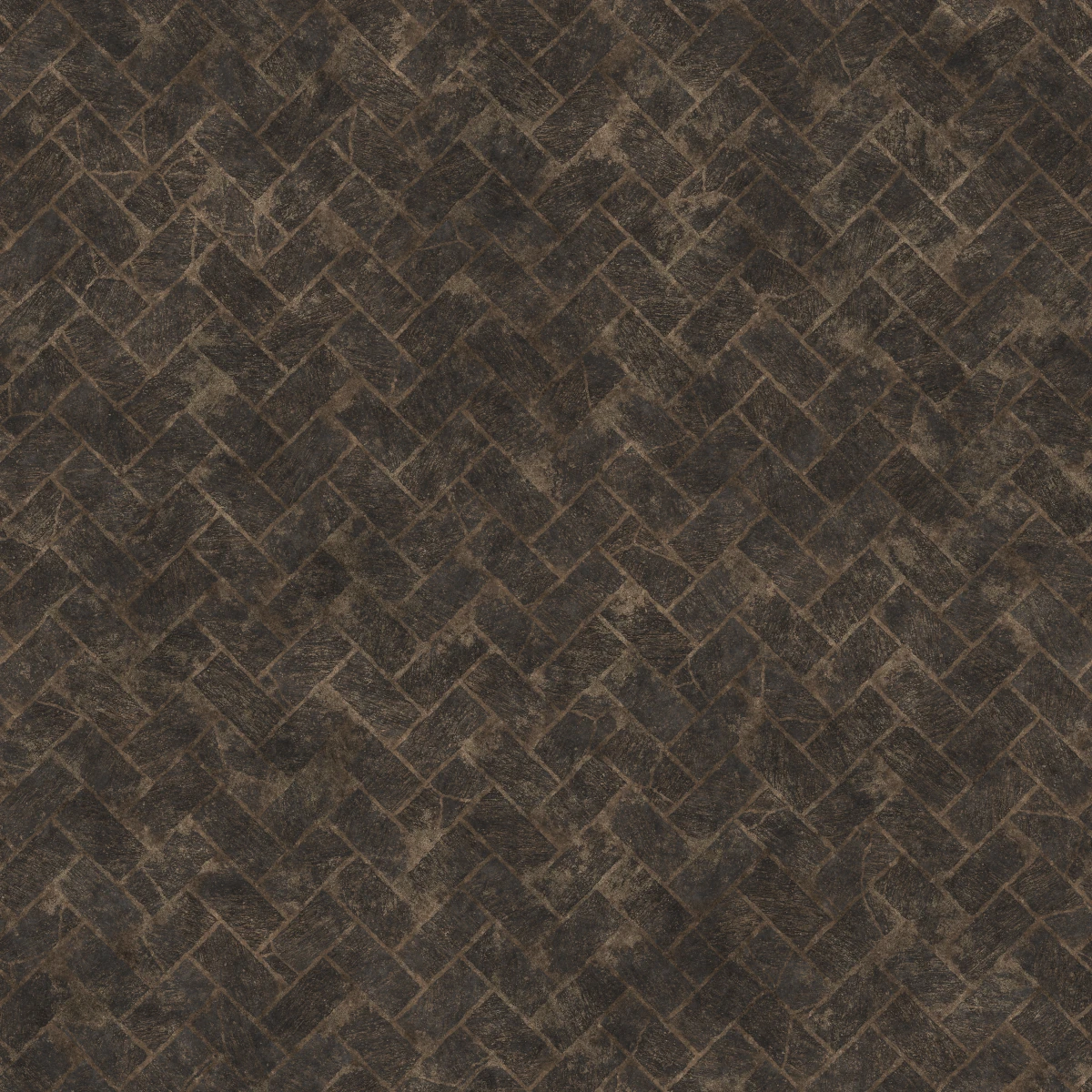 Black Herringbone Stone Pavement 6458 - Image 4