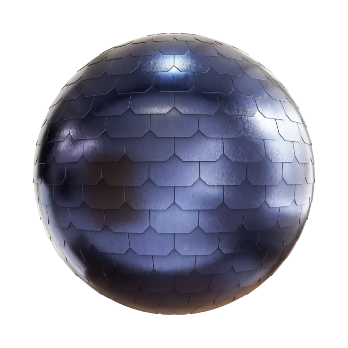 Blue Metal Shingle Roof 6454