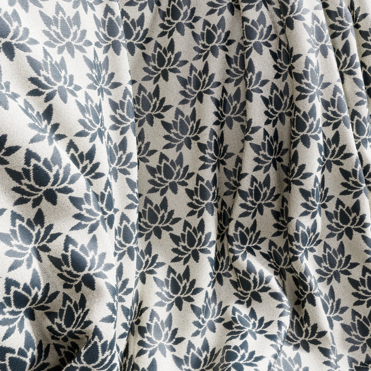 Patterned Blue White Fabric PBR Texture
