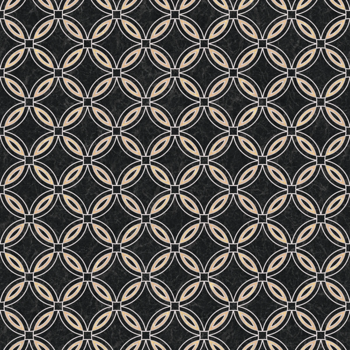 Black Gold Art Deco Tiles 6466 - Image 4