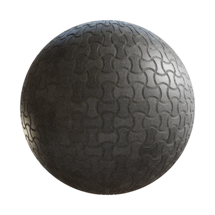 Dark Concrete Tiles PBR Texture