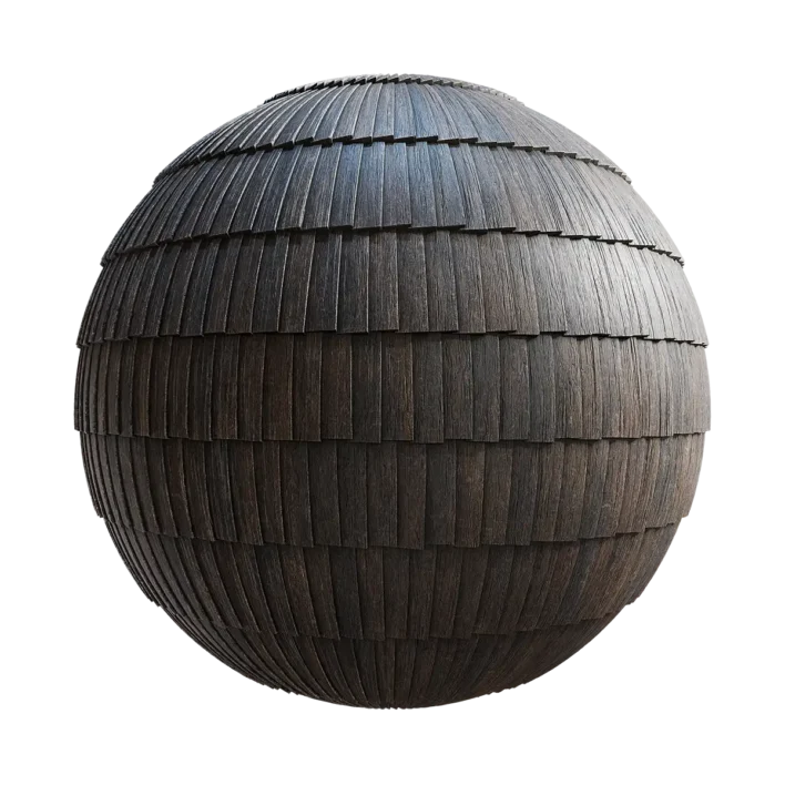 Old Wooden Shingle Roof 6482