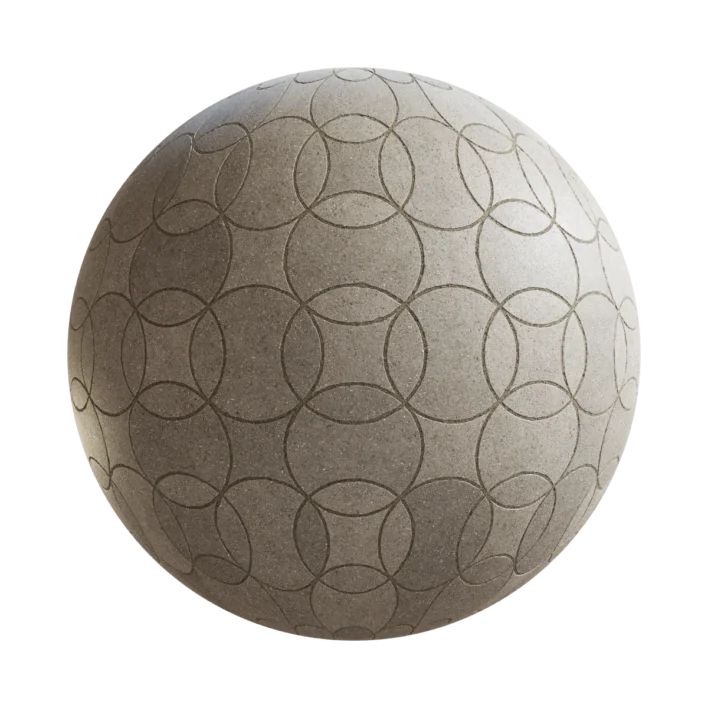 Round Concrete Tiles 6525