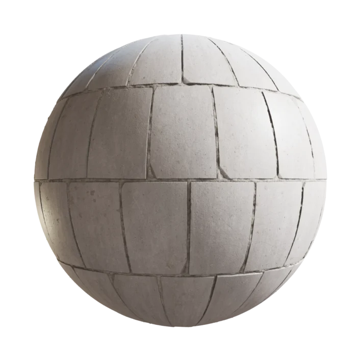 White Concrete Block Wall 6537
