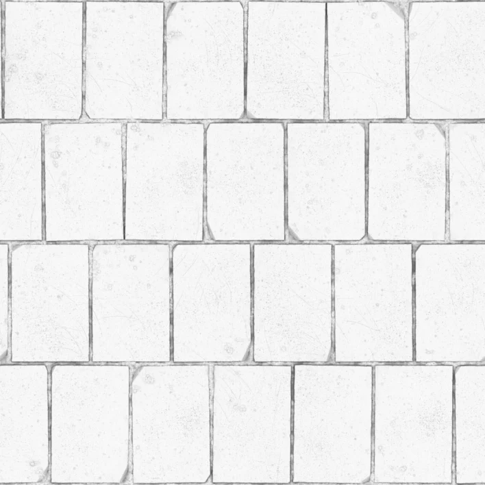 White Concrete Block Wall PBR Texture