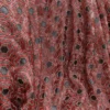 Black Red Patterned Fabric 6612 - Image 2