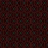 Black Red Patterned Fabric 6612 - Image 5