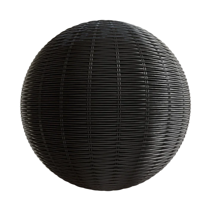 Black Wicker Weave 6557