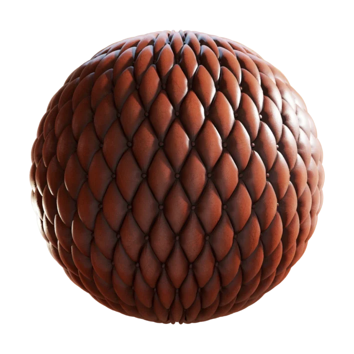 Brown Chesterfield Quilted Leather 6603