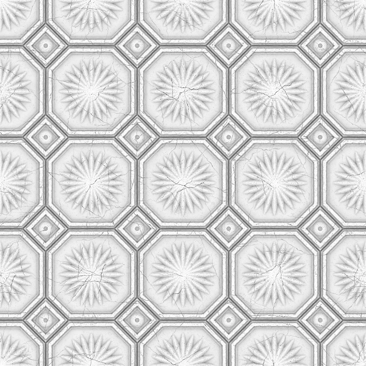 Decorative Concrete Tiles PBR Texture