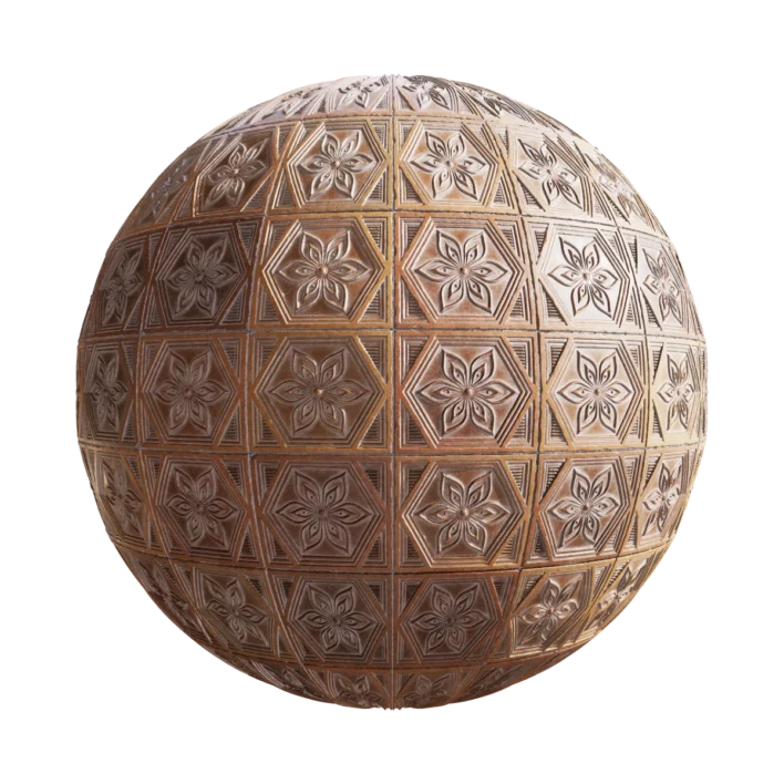 Dusty Patterned Clay Tiles 6593