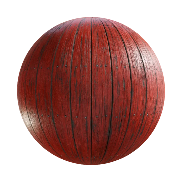 Old Red Painted Planks 6620