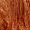 Orange Patterned Fabric 6615 - Image 2