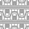 Black White Spaceship Wall 6682 - Image 3