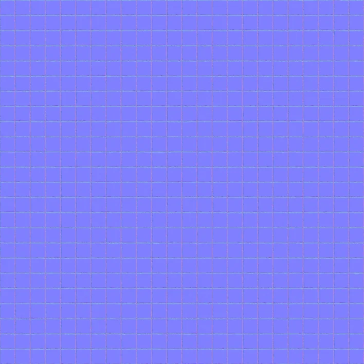 Small Blue Tiles PBR Texture