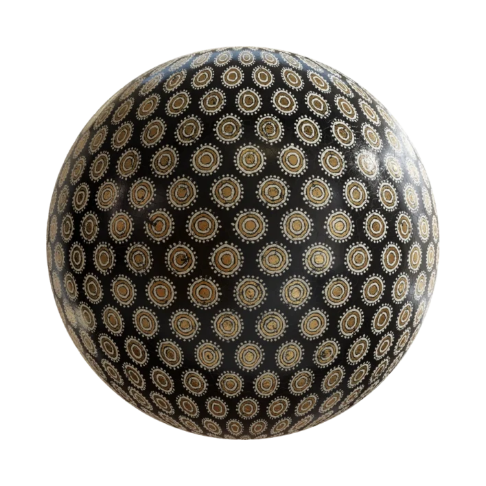 Black White Gold Vase 6736