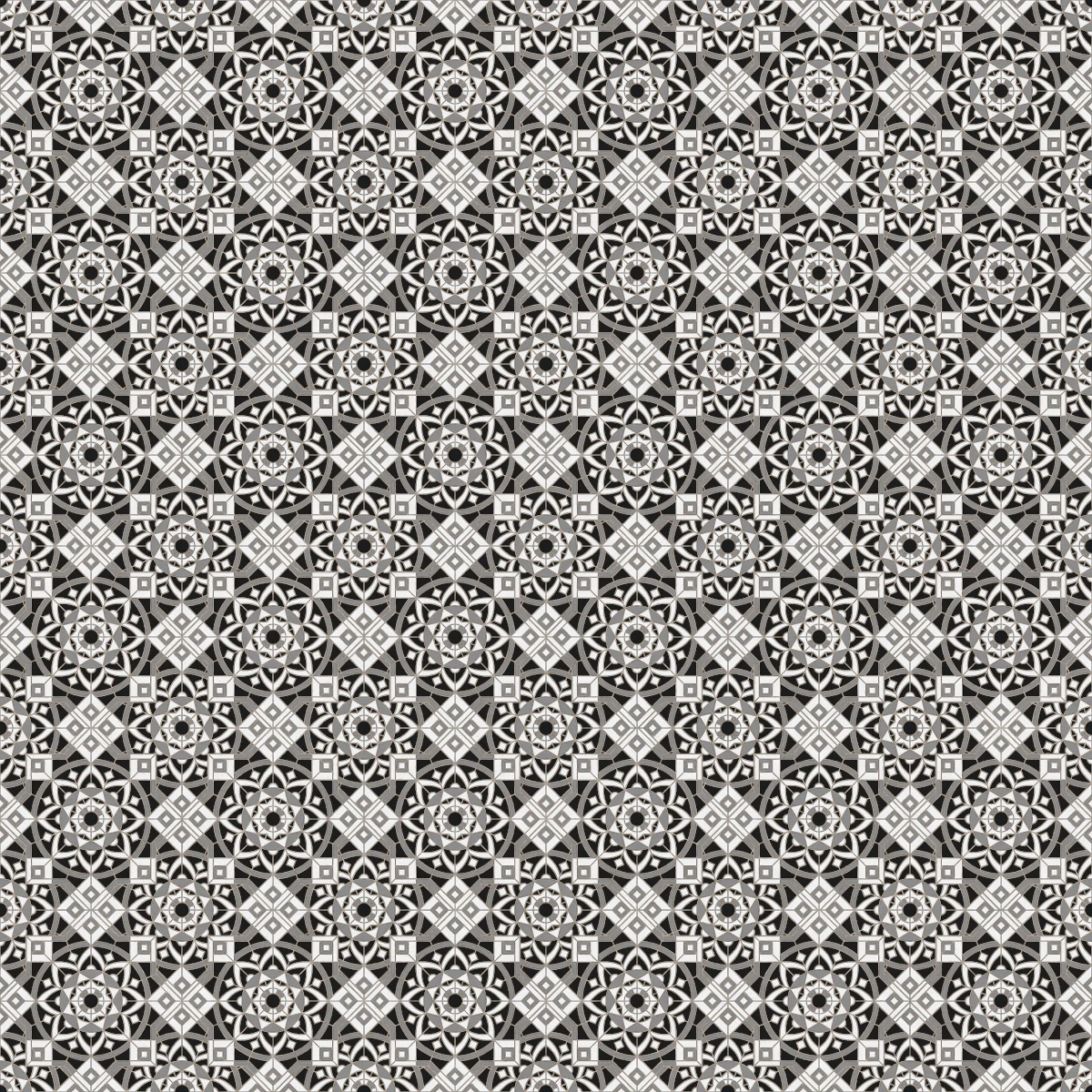 Black White Patterned Tiles 6799 - Image 4