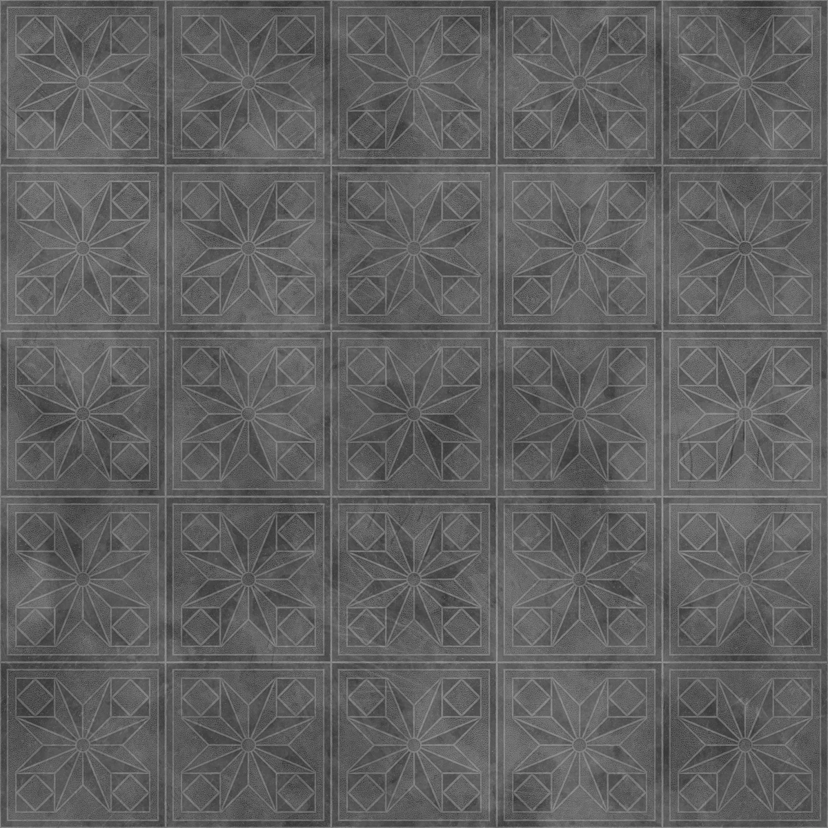 Concrete Patterned Tiles PBR Texture